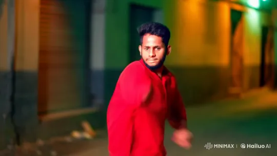 Urban Alley Action: Determined Young Man's Martial Arts Display – AI Generated Video | Hailuo AI