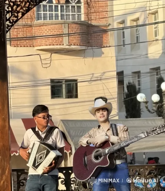 Musicians Embrace After Outdoor Street Performance – AI Generated Video | Hailuo AI