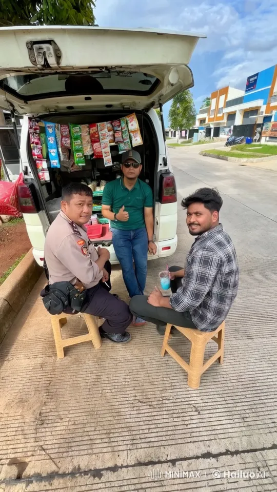 Three Men Perform Kungfu in Van-Filled Neighborhood – AI Generated Video | Hailuo AI