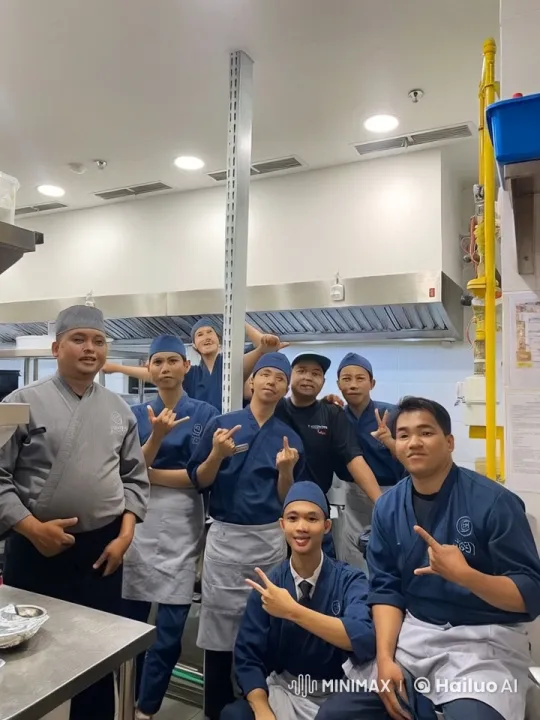 Culinary Team Celebrates with Martial Arts Display – AI Generated Video | Hailuo AI