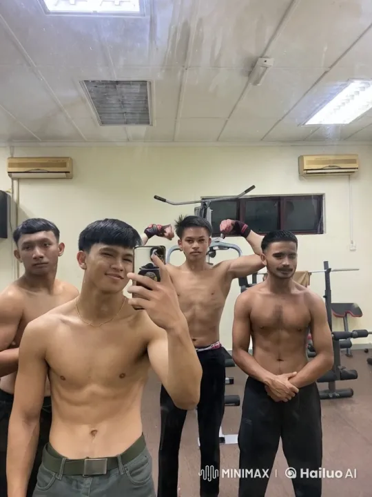 Young Men Perform Synchronized Kungfu in Gym – AI Generated Video | Hailuo AI