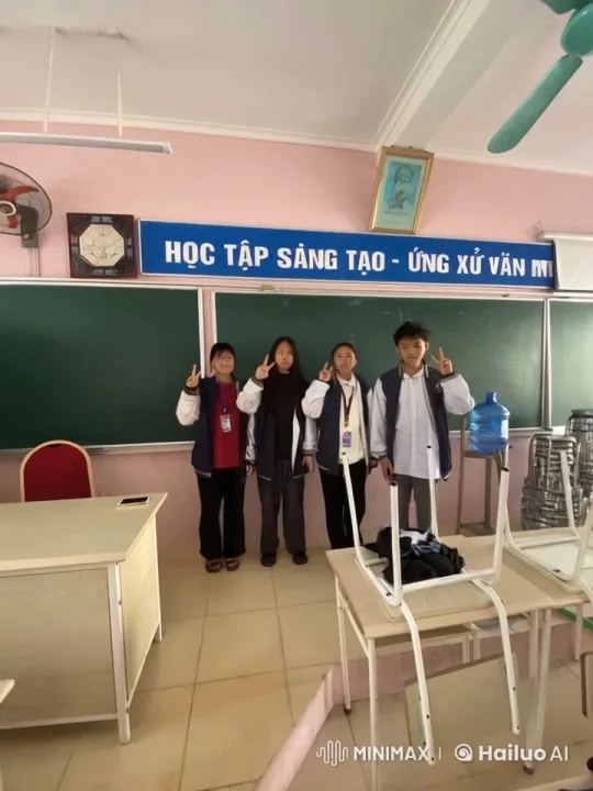 Martial Arts Demonstration in Classroom Setting – AI Generated Video | Hailuo AI