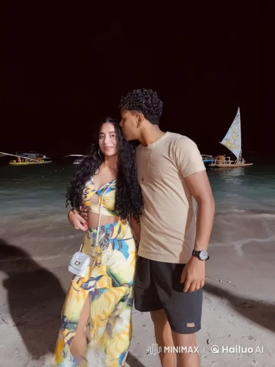 Couple Practicing Martial Arts on a Night Beach – AI Generated Video | Hailuo AI