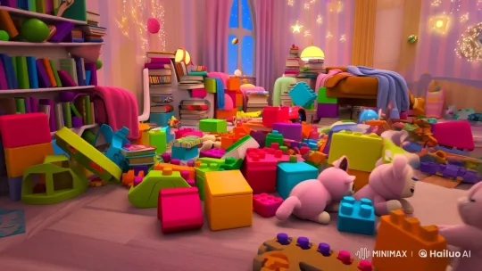 Vibrant Whimsy: A Kids' Room of Chaos and Wonder – AI Generated Video | Hailuo AI
