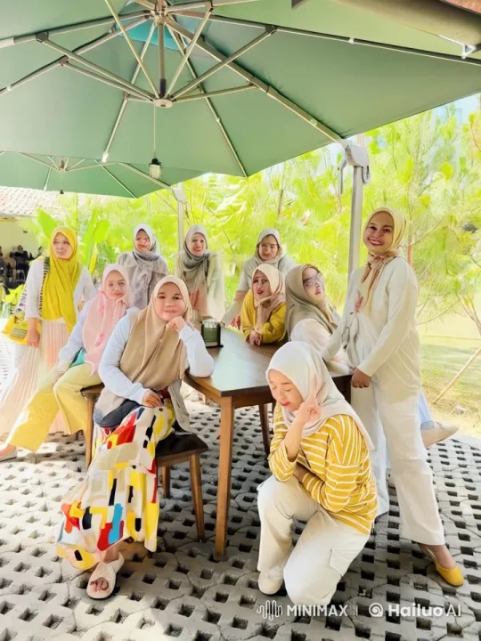 Colorful Hijab-Wearing Women Perform Kung Fu in Nature – AI Generated Video | Hailuo AI