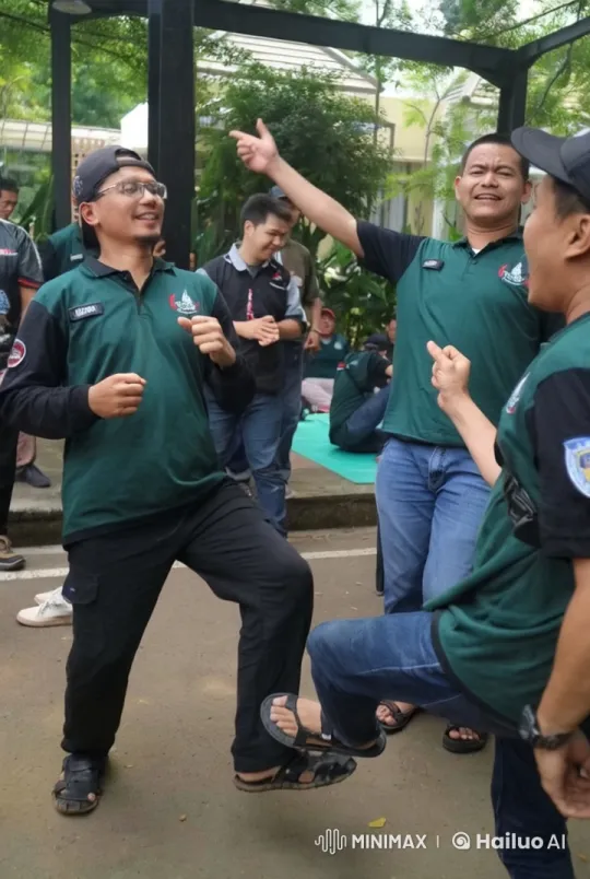 Group Engaged in Dynamic Martial Arts Practice – AI Generated Video | Hailuo AI