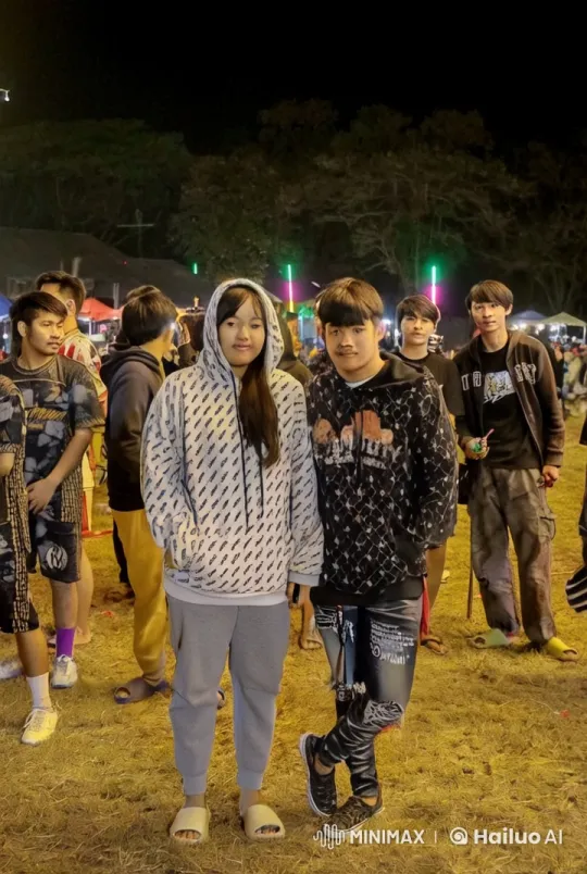 Festival Night: Energetic Martial Arts Display Amidst Festivities – AI Generated Video | Hailuo AI