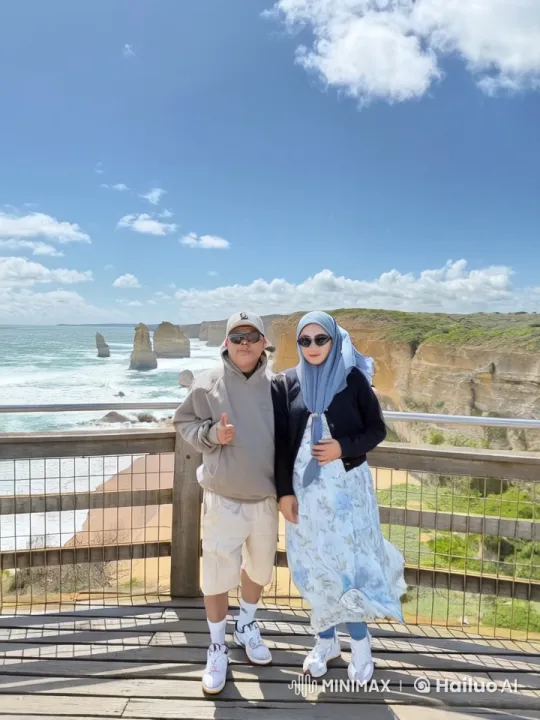 Martial Arts Duel on Coastal Wooden Platform – AI Generated Video | Hailuo AI