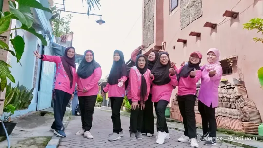 Women Perform Synchronized Kungfu in Colorful Alley – AI Generated Video | Hailuo AI