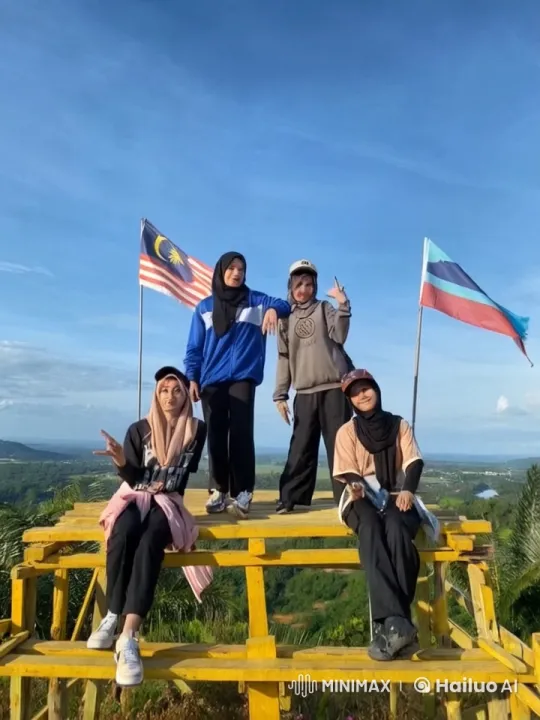 Malaysian Friends' Exciting Kungfu Sparring on Wooden Structure – AI Generated Video | Hailuo AI