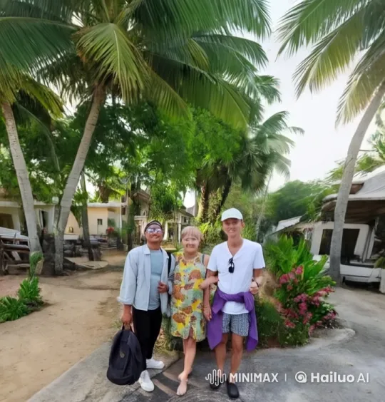 Kung Fu Practitioners in Serene Tropical Setting – AI Generated Video | Hailuo AI