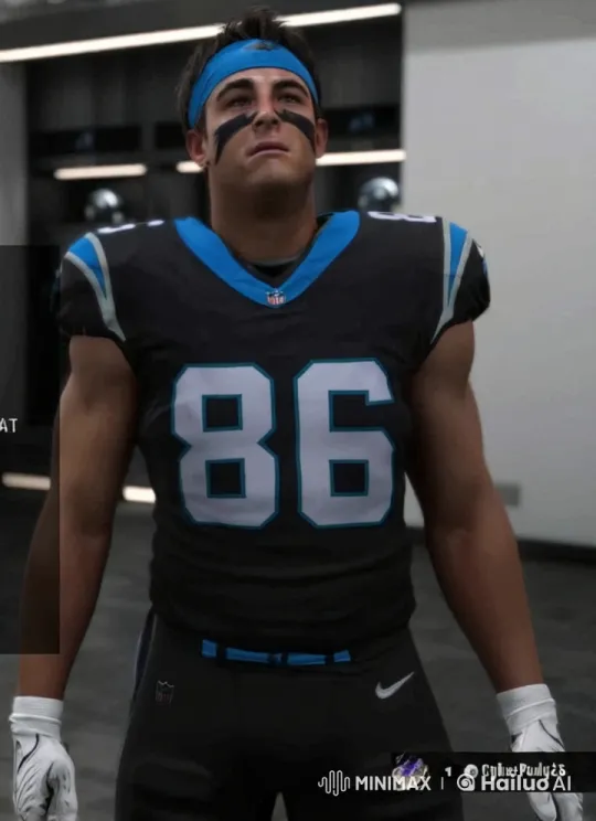 Football Player Addresses Media in 8K Locker Room to Press Conference Transition – AI Generated Video | Hailuo AI