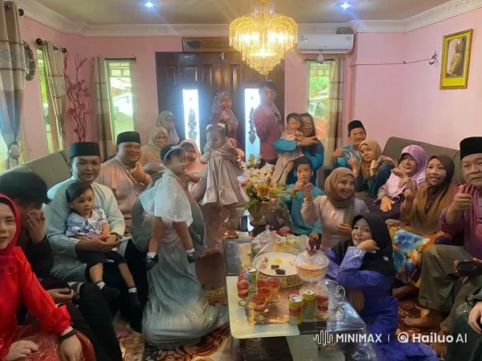 Family Celebrates with Playful Kungfu Mimicry – AI Generated Video | Hailuo AI