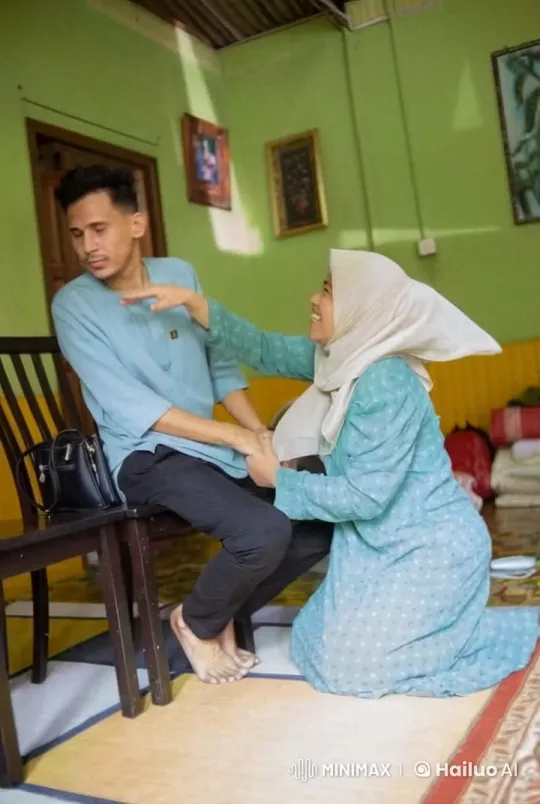 Intimate Moment of Comfort and Love Captured – AI Generated Video | Hailuo AI