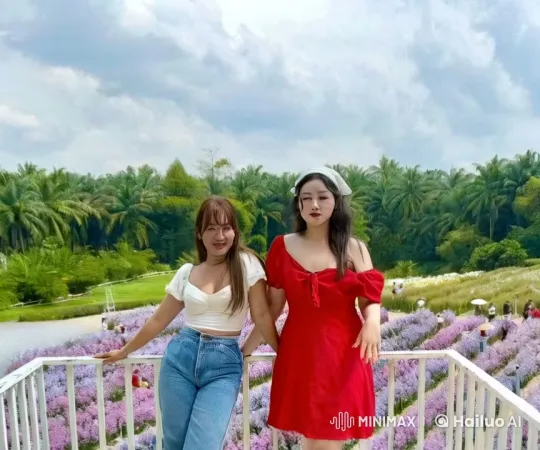 Kung Fu Practitioners Showcase Skills in Flower Garden – AI Generated Video | Hailuo AI