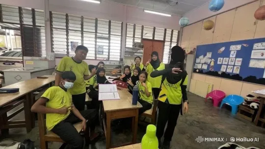 Students in Yellow T-Shirts Demonstrate Kung Fu in Classroom – AI Generated Video | Hailuo AI