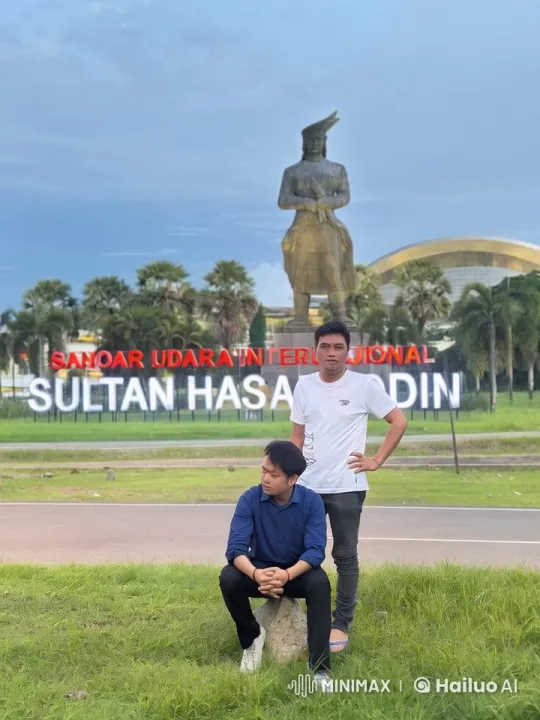 Kungfu Performance in Front of Sultan Hasanuddin Airport – AI Generated Video | Hailuo AI