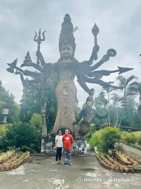 Dramatic Kung Fu Battle in Front of Ancient Statue – AI Generated Video | Hailuo AI
