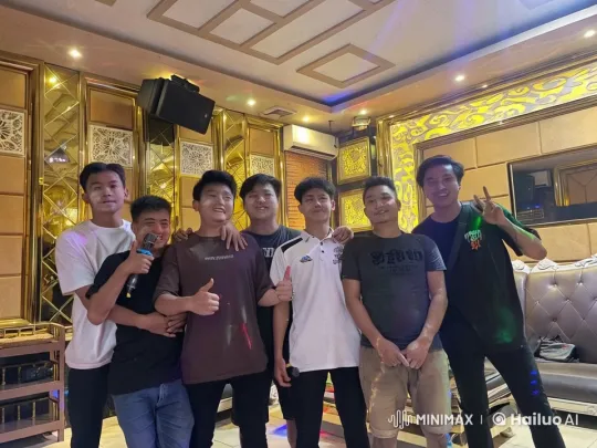 Young Men Enjoy Playful Kung Fu Fight in Luxurious Setting – AI Generated Video | Hailuo AI