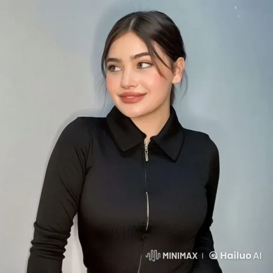 Woman Unzips Shirt in Live2D Animation – AI Generated Video | Hailuo AI