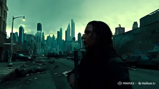 Post-Apocalyptic Cityscape: Survivors' Grim Journey – AI Generated Video | Hailuo AI