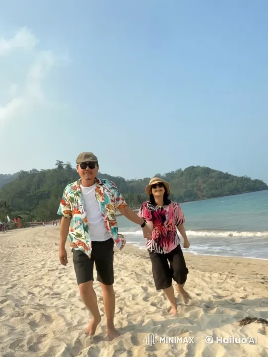 Couple Practices Martial Arts on Serene Beach – AI Generated Video | Hailuo AI