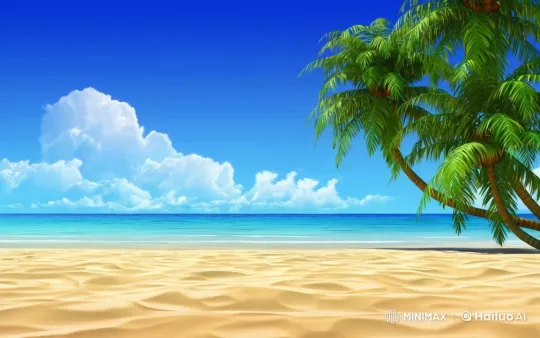 Beach Serenity Contrasted with Evolving Education Policy – AI Generated Video | Hailuo AI
