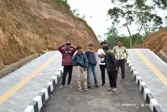 Young Men Display Martial Arts Skills on Rural Road – AI Generated Video | Hailuo AI