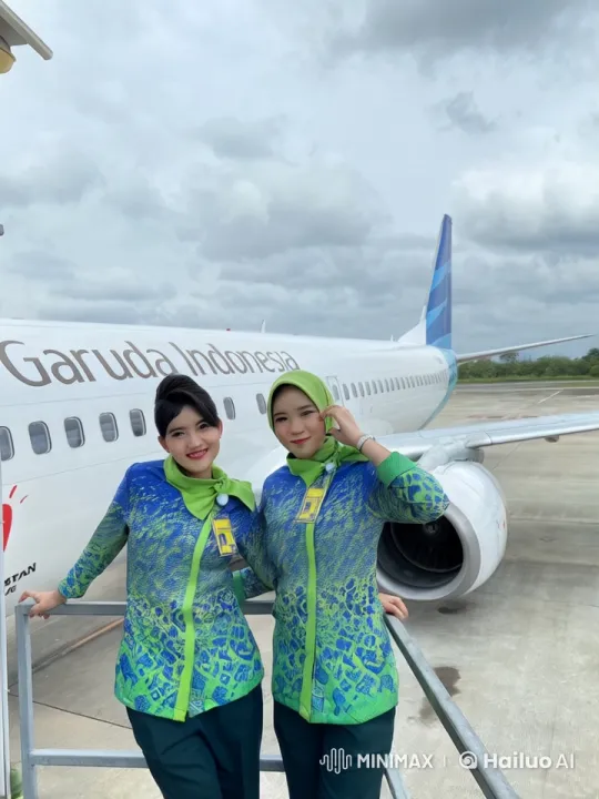 Garuda Indonesia Flight Attendants Perform Synchronized Kung Fu – AI Generated Video | Hailuo AI