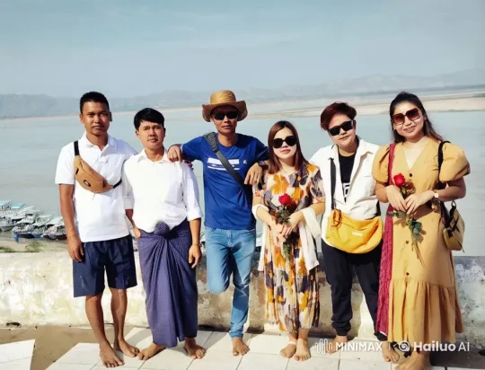 Friends Enjoy Riverside Day with Playful Kung Fu – AI Generated Video | Hailuo AI