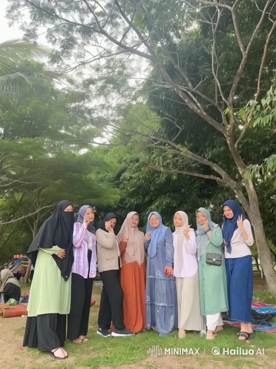 Women Practicing Kung Fu in Lush Park Setting – AI Generated Video | Hailuo AI