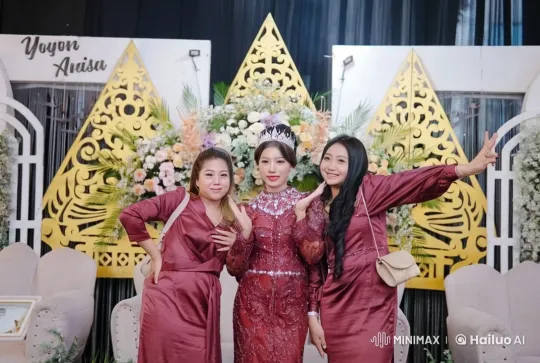 Maroon-Dressed Performers Showcasing Graceful Kungfu – AI Generated Video | Hailuo AI