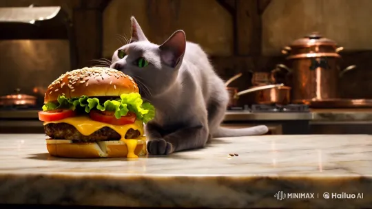 Gourmet Cat: Dine in Elegance – AI Generated Video | Hailuo AI