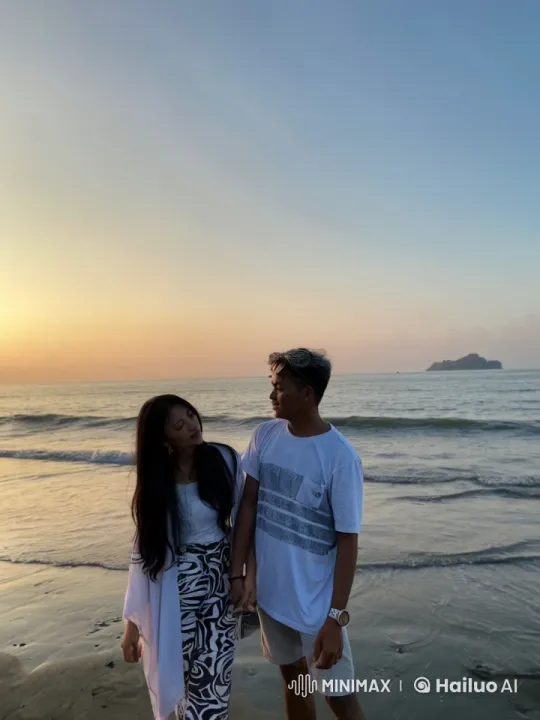 Couples Kung Fu Sparring on Sunset Beach – AI Generated Video | Hailuo AI