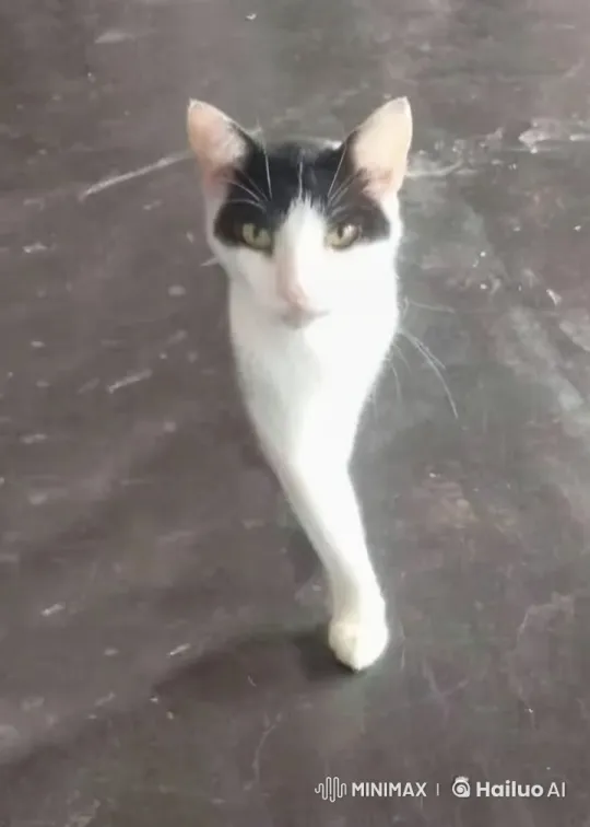 Distressed Cat Appears to Explode in White Liquid – AI Generated Video | Hailuo AI