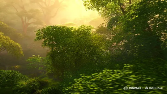 Enchanted Forest: Dawn Awakening and Animal Gathering – AI Generated Video | Hailuo AI