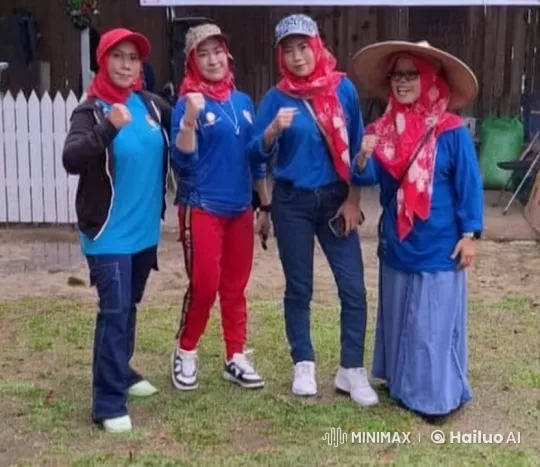 Four Female Warriors Demonstrate Fierce Kung Fu Skills – AI Generated Video | Hailuo AI