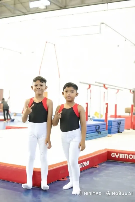 Synchronized Martial Arts Routine in Gym – AI Generated Video | Hailuo AI