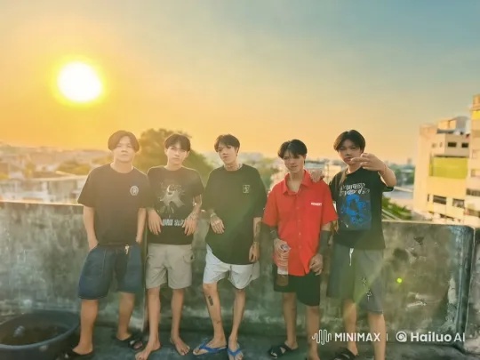 Young Men Showcase Dynamic Kung Fu Skills at Sunset – AI Generated Video | Hailuo AI