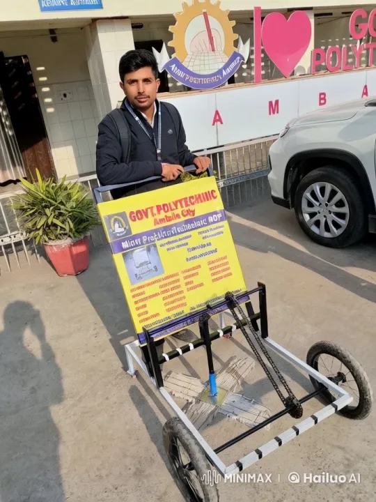 Mechanized MOP Project & Romantic Moment at Govt. Polytechnic Ambala City – AI Generated Video | Hailuo AI