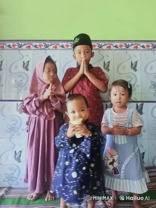 Children Perform Synchronized Kung Fu in Bright Room – AI Generated Video | Hailuo AI