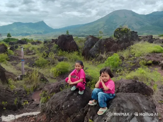 Children in Nature: Serene Rocky Landscape – AI Generated Video | Hailuo AI