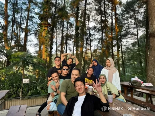 Friends Enjoy Playful Kungfu in Forest Setting – AI Generated Video | Hailuo AI