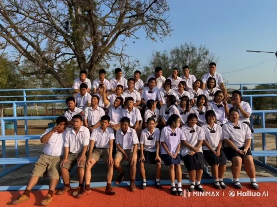 Students Perform Martial Arts on Bleachers in Peaceful Setting – AI Generated Video | Hailuo AI