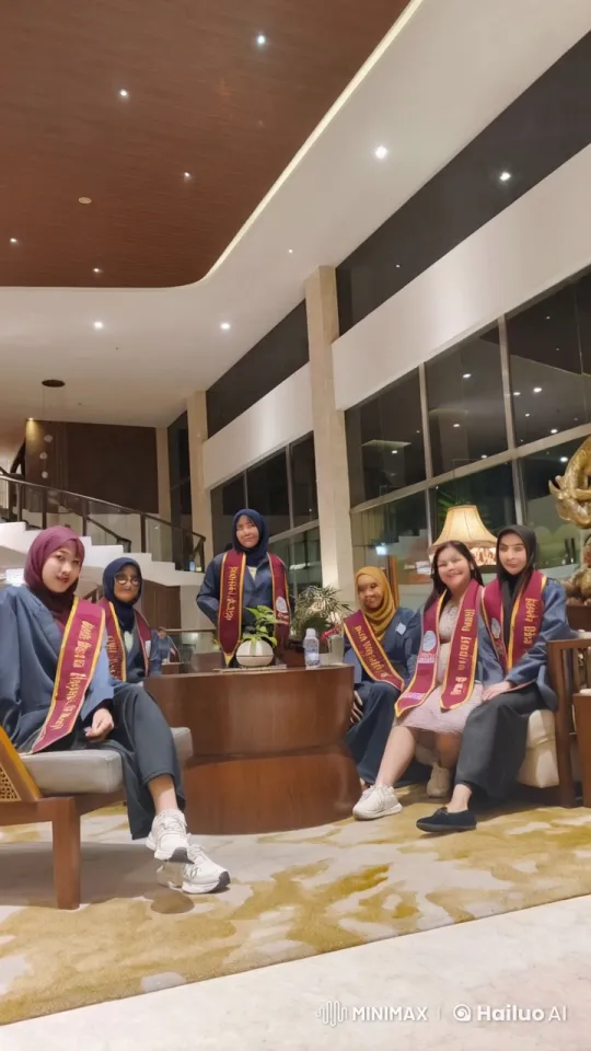 Graduating Students Perform Kungfu in Luxury Hotel Lobby – AI Generated Video | Hailuo AI