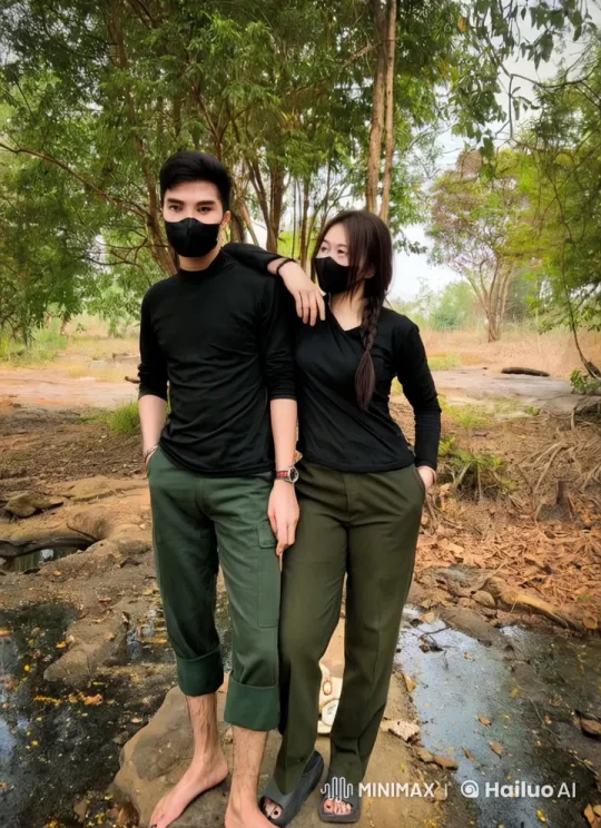Couple Practicing Advanced Kung Fu in Nature – AI Generated Video | Hailuo AI