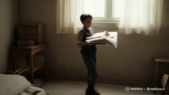 Child's Tender Care: Providing for a Sick Mother – AI Generated Video | Hailuo AI