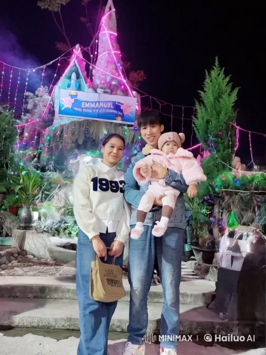 Family Performs Martial Arts in Festive Night Setting – AI Generated Video | Hailuo AI