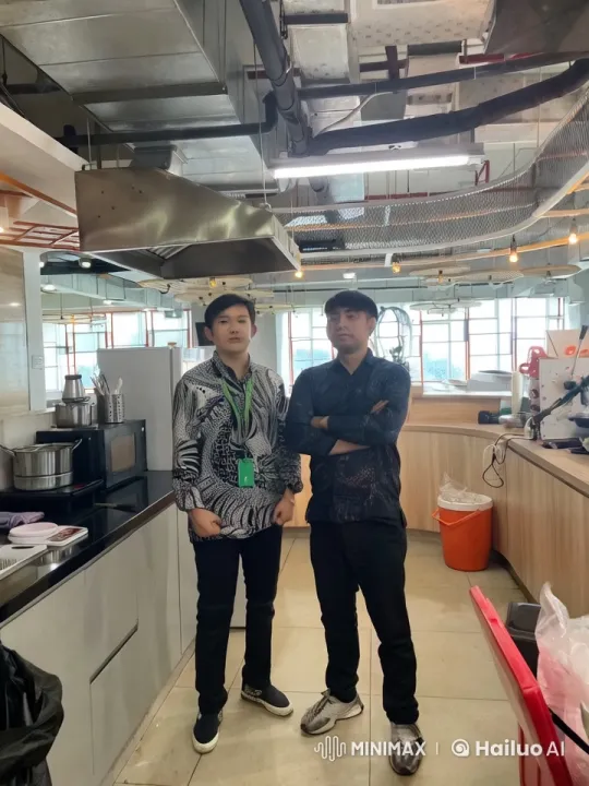 Men Practice Martial Arts in Modern Kitchen Setting – AI Generated Video | Hailuo AI