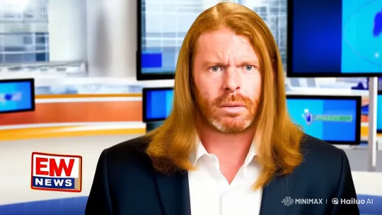 News Anchor with Unusual Tiny Hands Delivers Stern Broadcast – AI Generated Video | Hailuo AI
